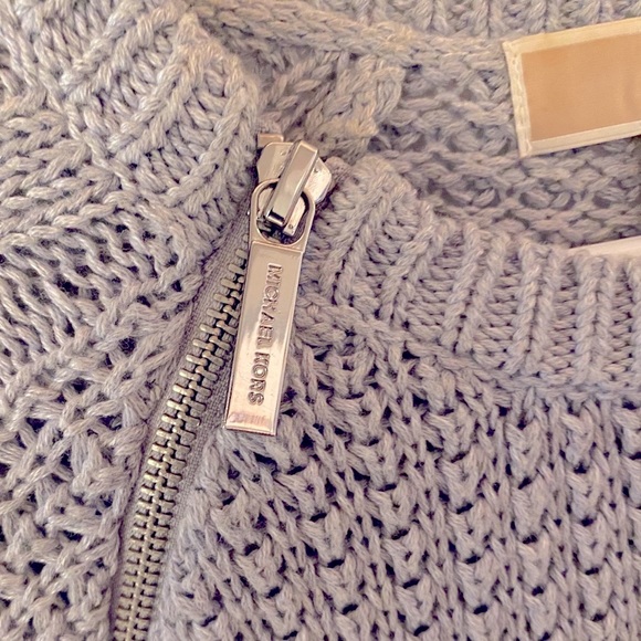 Michael Kors Sweater with Silver Zipper Accents - Picture 4 of 4